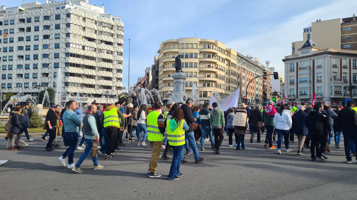 &#039;Tractorada&#039; del sector agrario en León