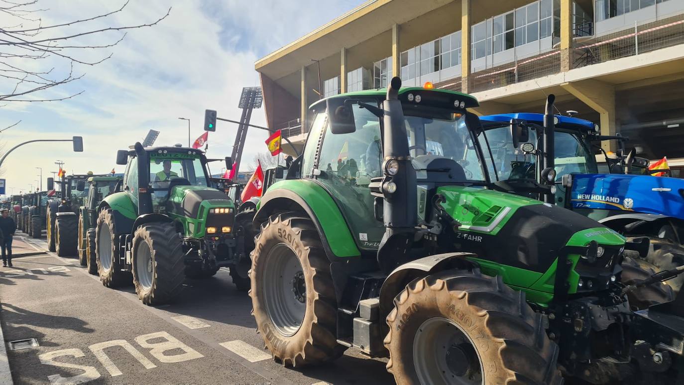 &#039;Tractorada&#039; del sector agrario en León