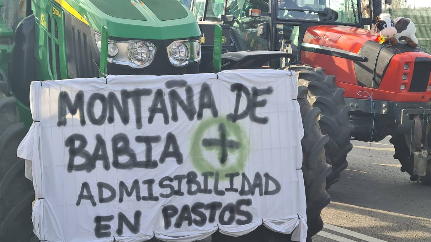 &#039;Tractorada&#039; del sector agrario en León