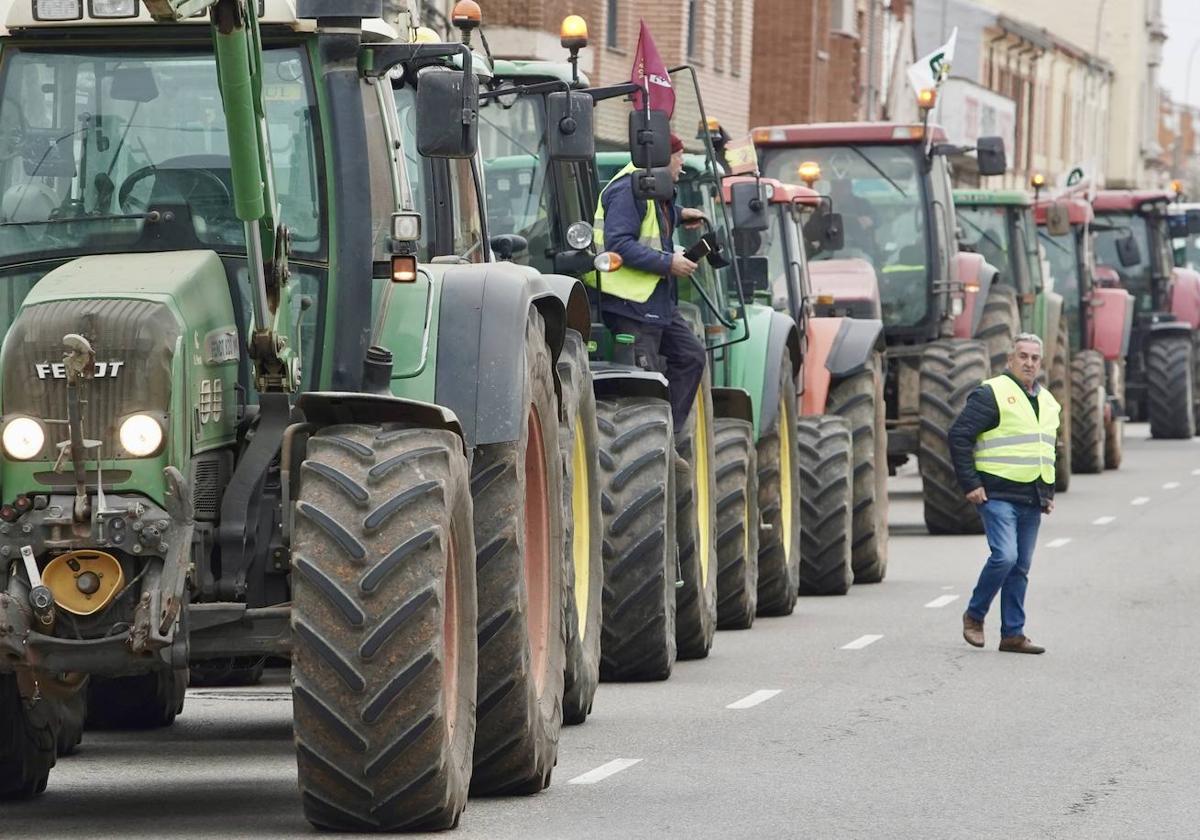 La Unión de Campesinos de León (UCCL) convoca una tractorada en Santa María del Páramo.