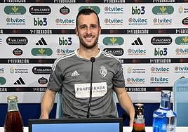 Ale Díez, en sala de prensa.