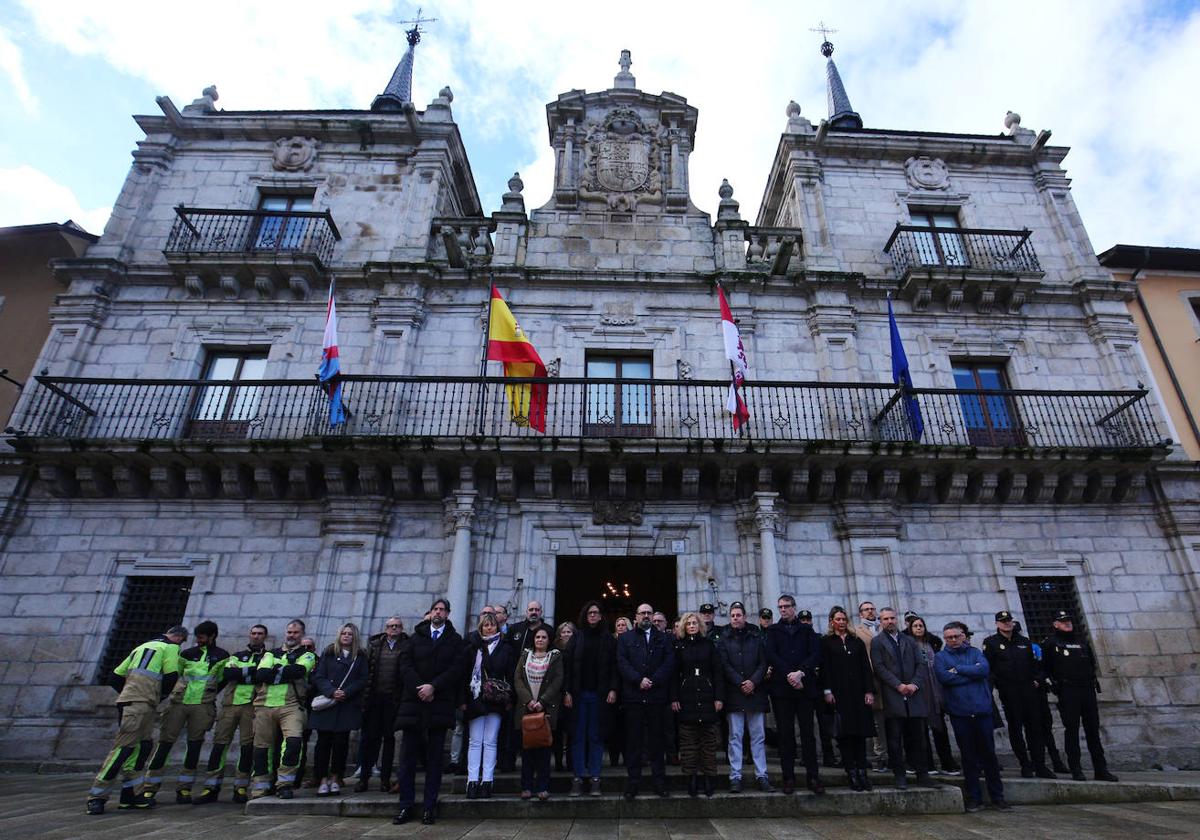 Minuto de silencio en Ponferrada.