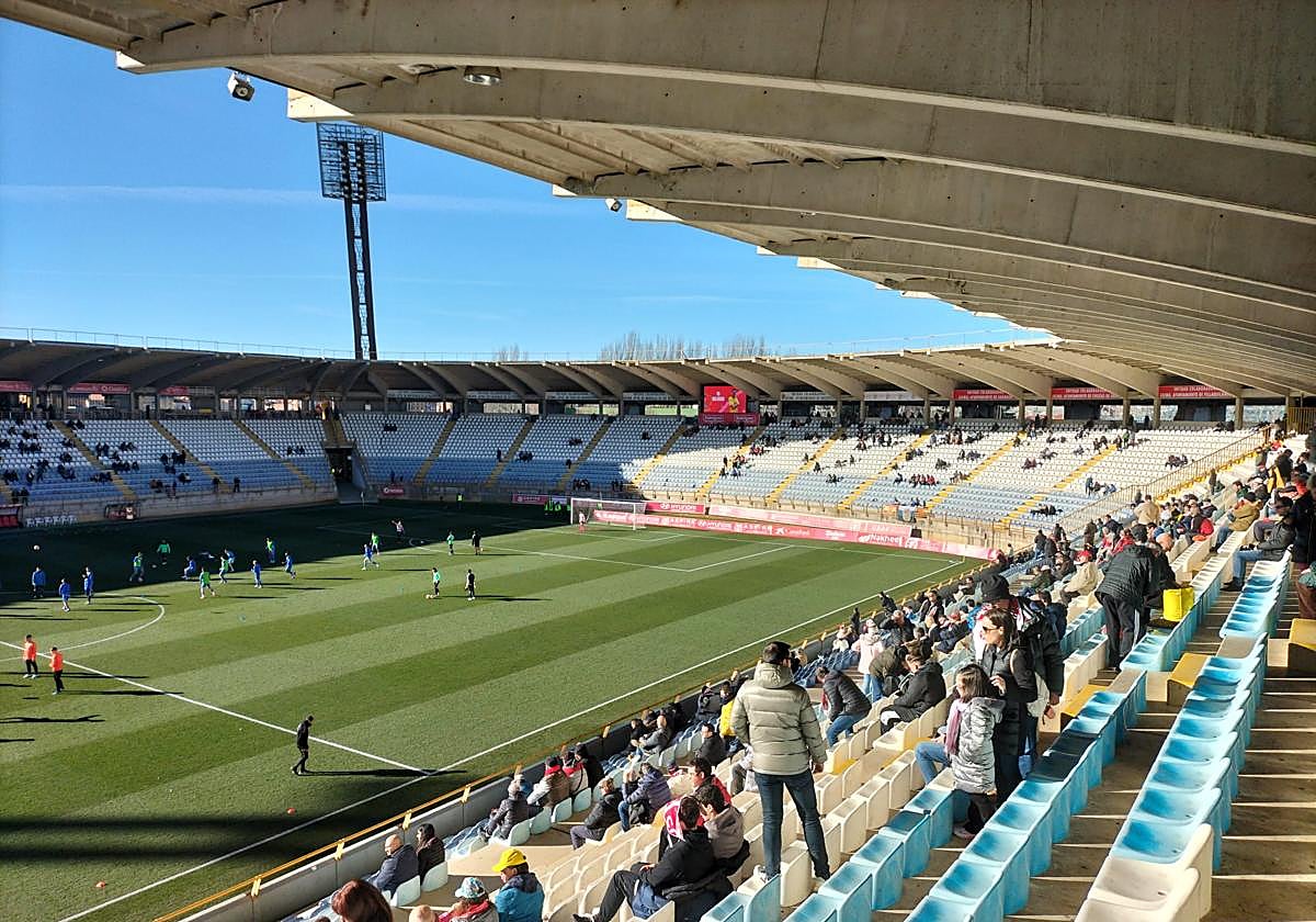 Una imagen del estadio Reino de León que acogerá el derbi este fin de semana.
