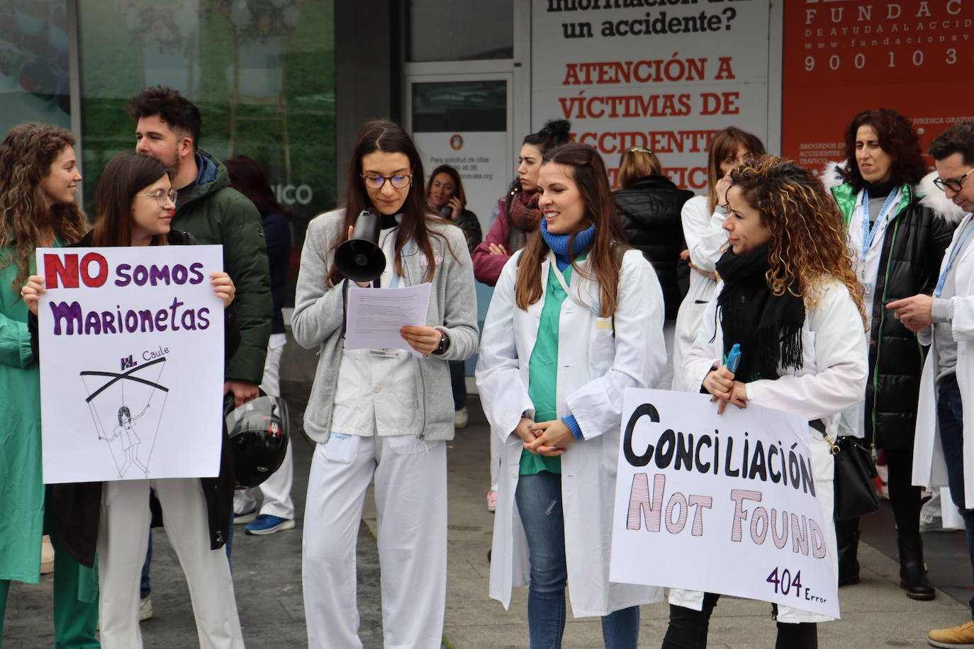 Protestas de enfermeras del Caule
