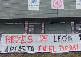 Pancarta colocada este miércoles en el Reino de León.