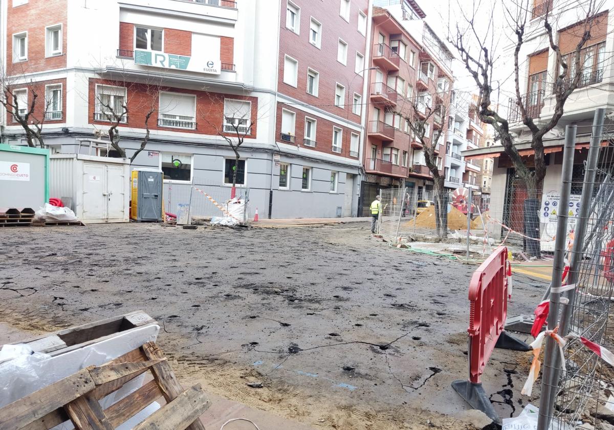 Estado de las obras en Ramiro Valbuena.