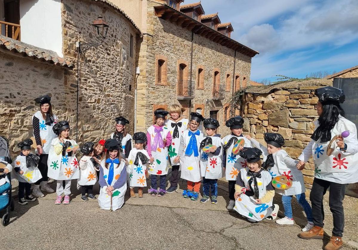 Los pintores escolares del Val de San Lorenzo en homenaje a Sorolla