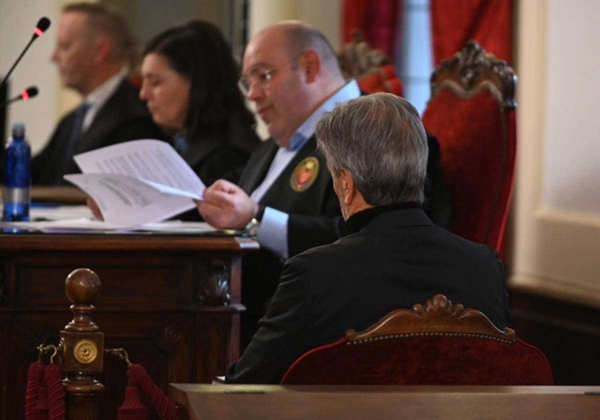 Pedro Muñoz durante el juicio en la Audiencia Provincial de León.