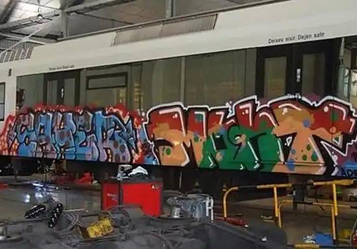 El vandalismo en Renfe en la comunidad: 1,4 millones de gasto y 260 actos grafitis