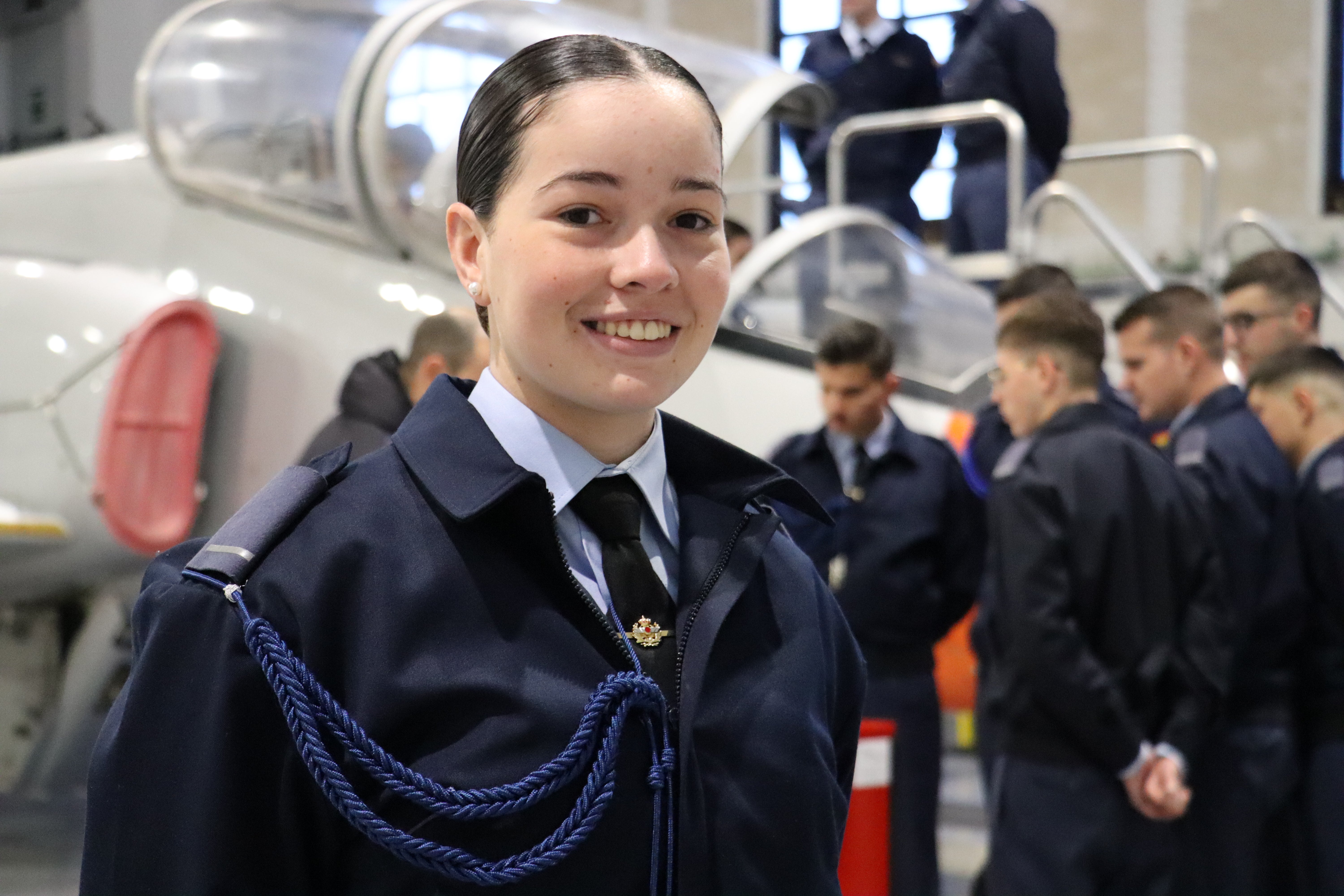 Natalia Sánchez, alumna de la Academia Básica del Aire.