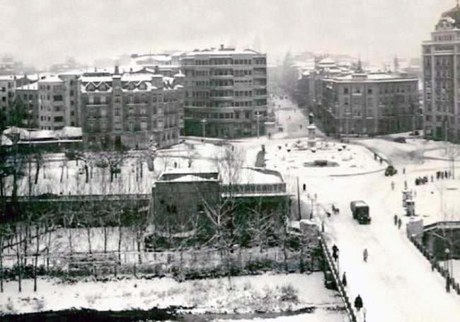 Glorieta de Guzmán en 1955.