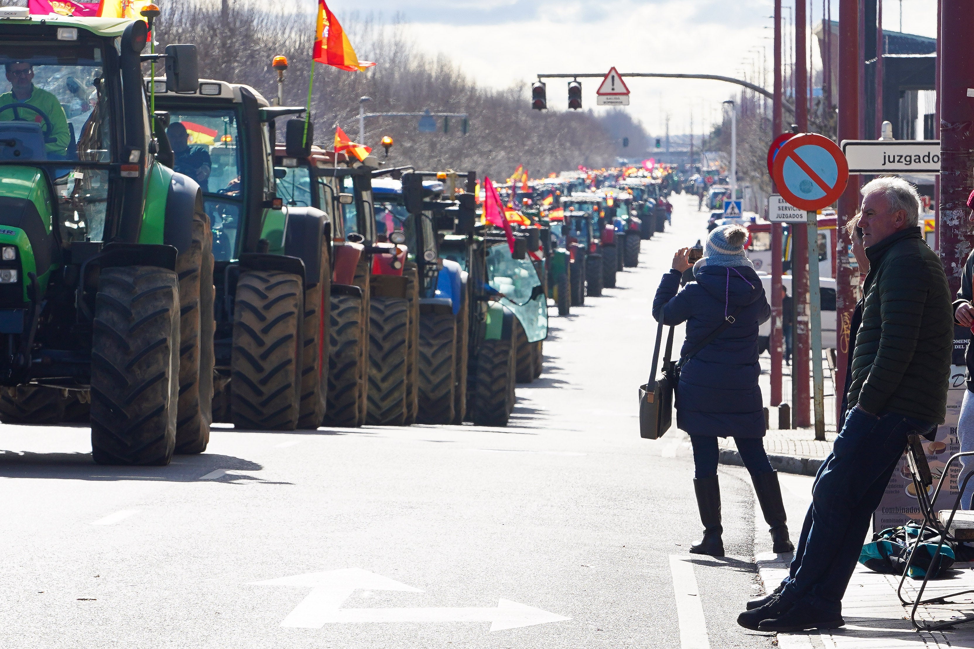 Todas las imágenes de la tractorada de las Opas