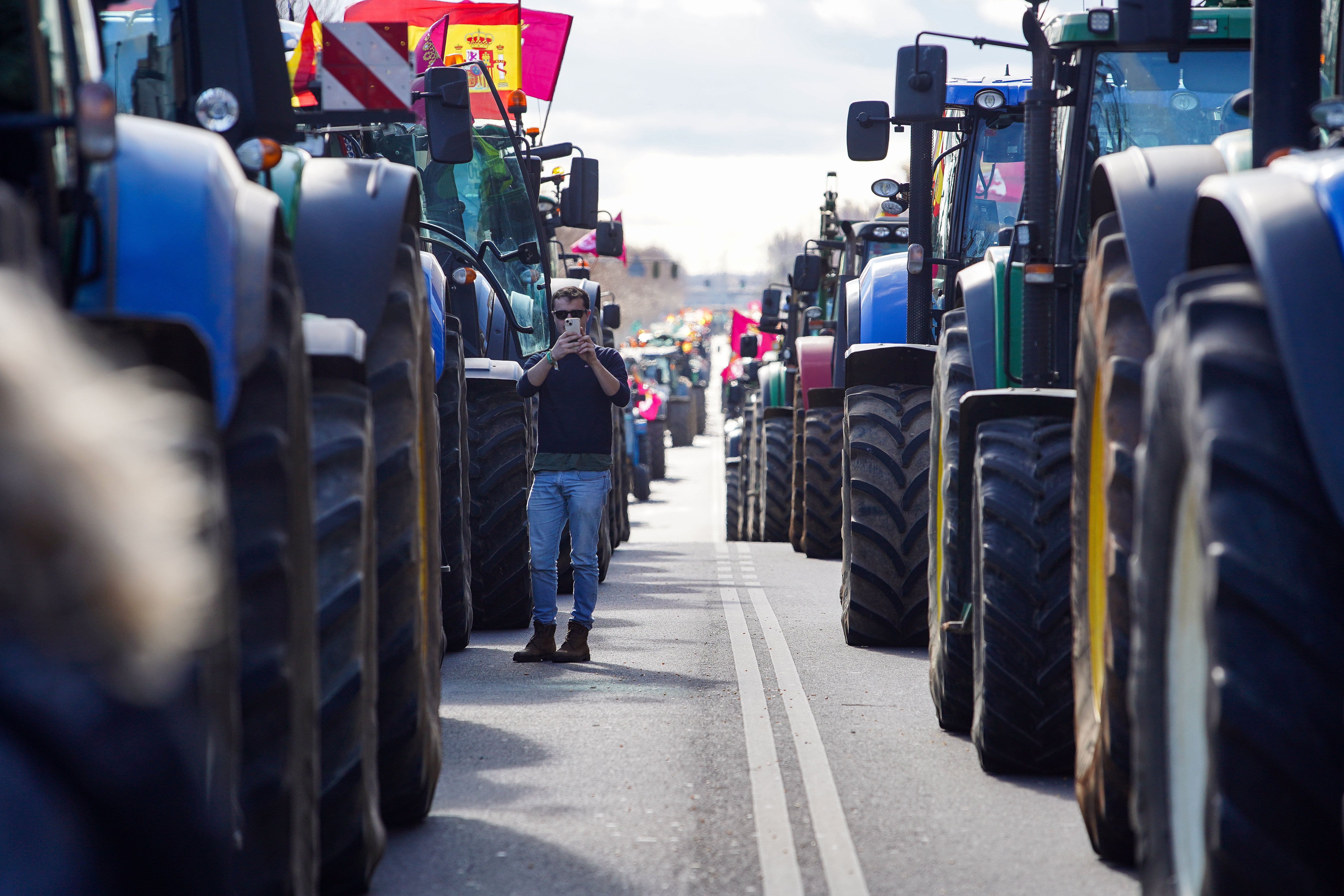 Todas las imágenes de la tractorada de las Opas