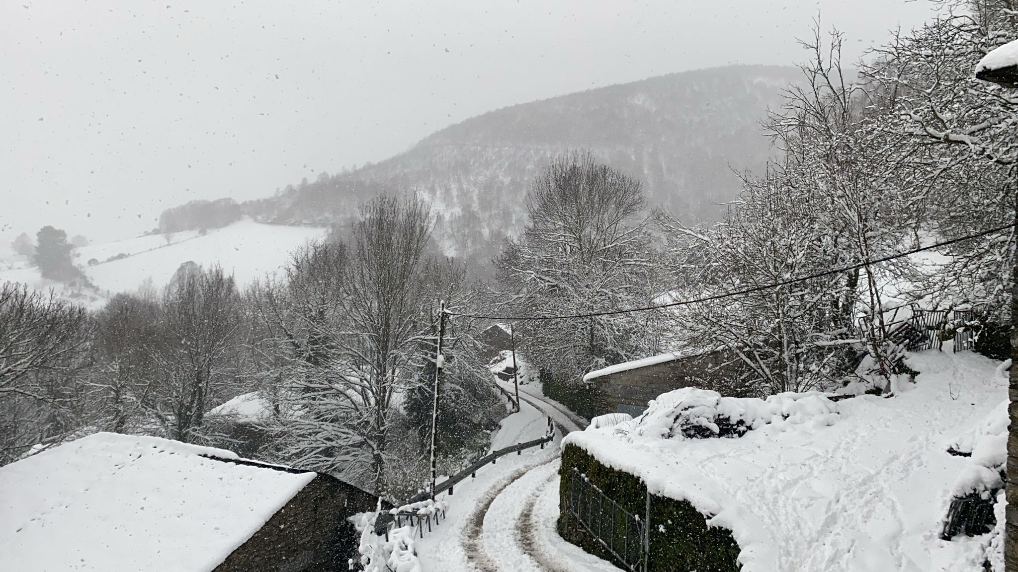Nieve en El Bierzo