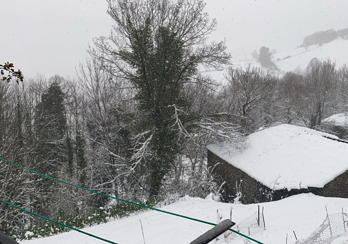 Nieve en la provincia de León