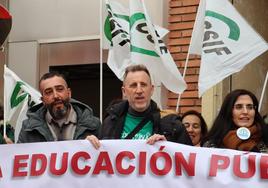 Imagen de una de las concentraciones de la educación pública en León.