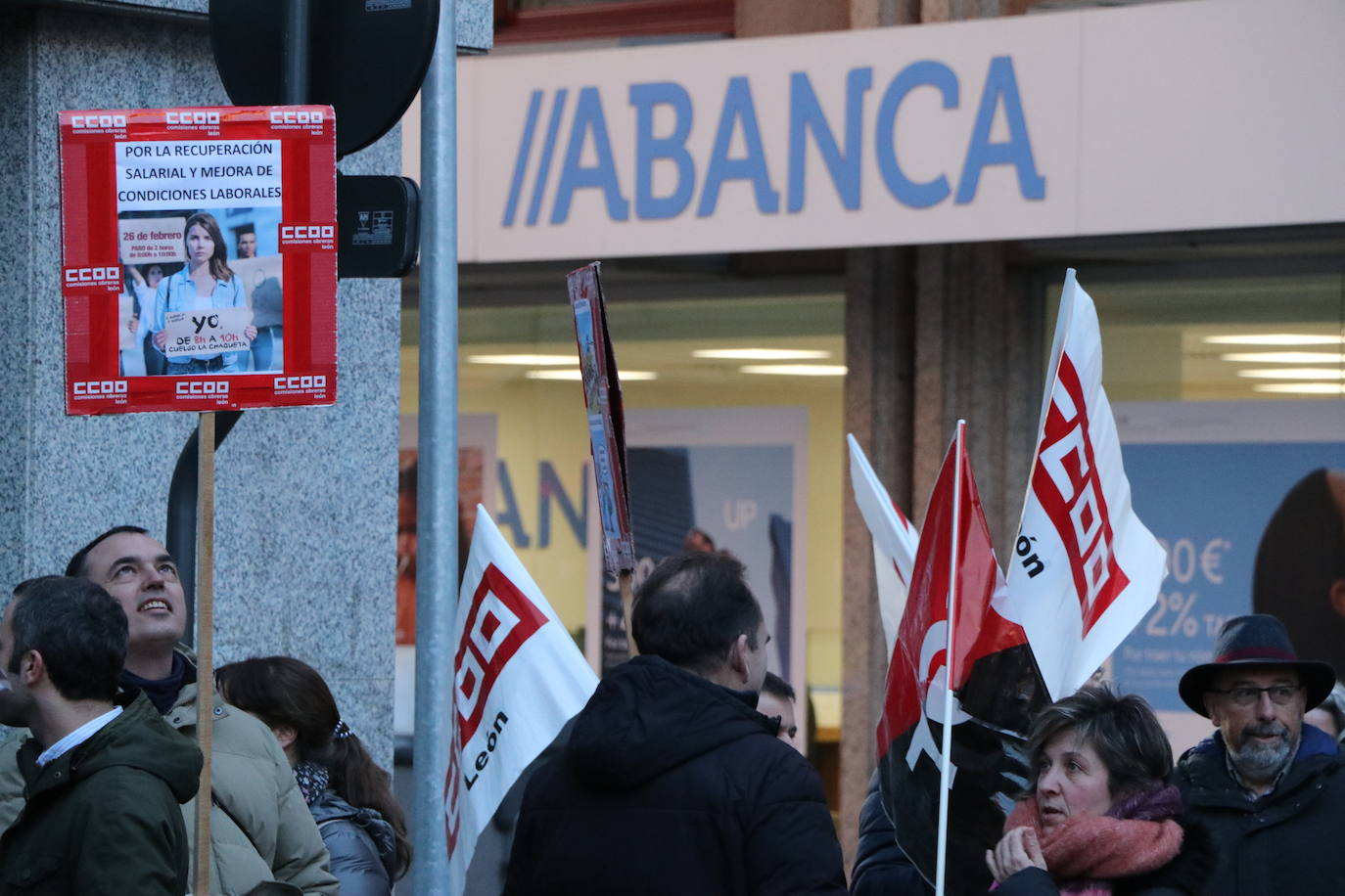 Huelga empleados de banca