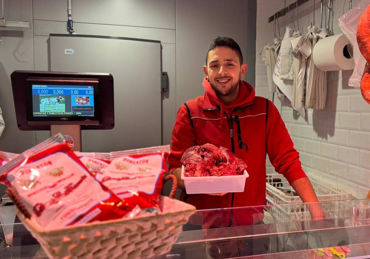 Fay Tayebi en la Casquería de Panizo en el Mercado del Conde Luna.