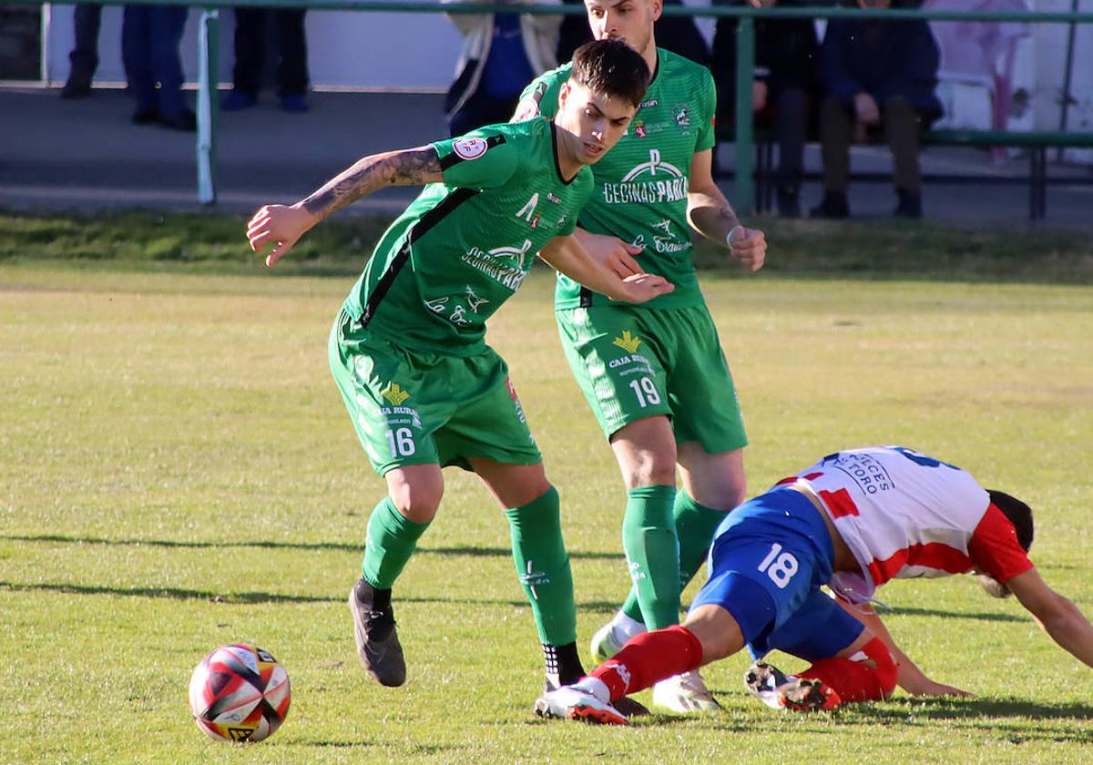 Imagen de un partido del Atlético Astorga.