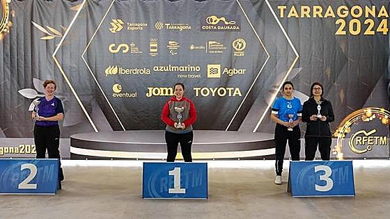 La leonesa Cristina Fernández, campeona de España de tenis de mesa