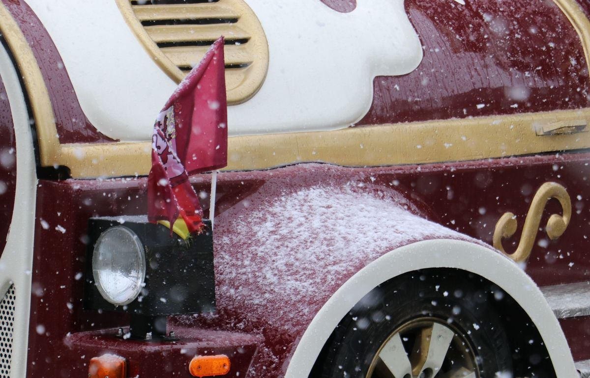 Nieve en la ciudad de León