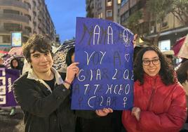 Manifestación por el 8M en León en 2023.