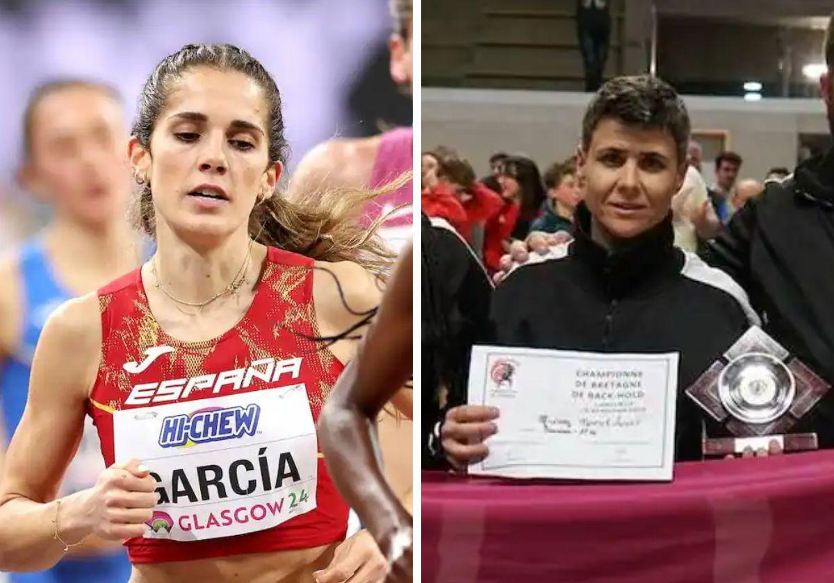 Marta García, en los Campeonatos del Mundo de atletismo en pista cubierta.