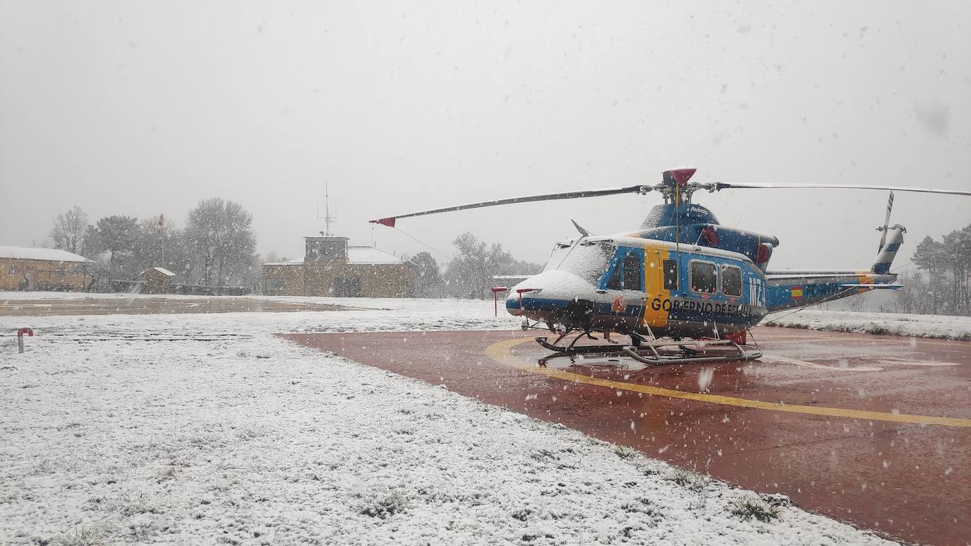 La nieve llega a León ciudad