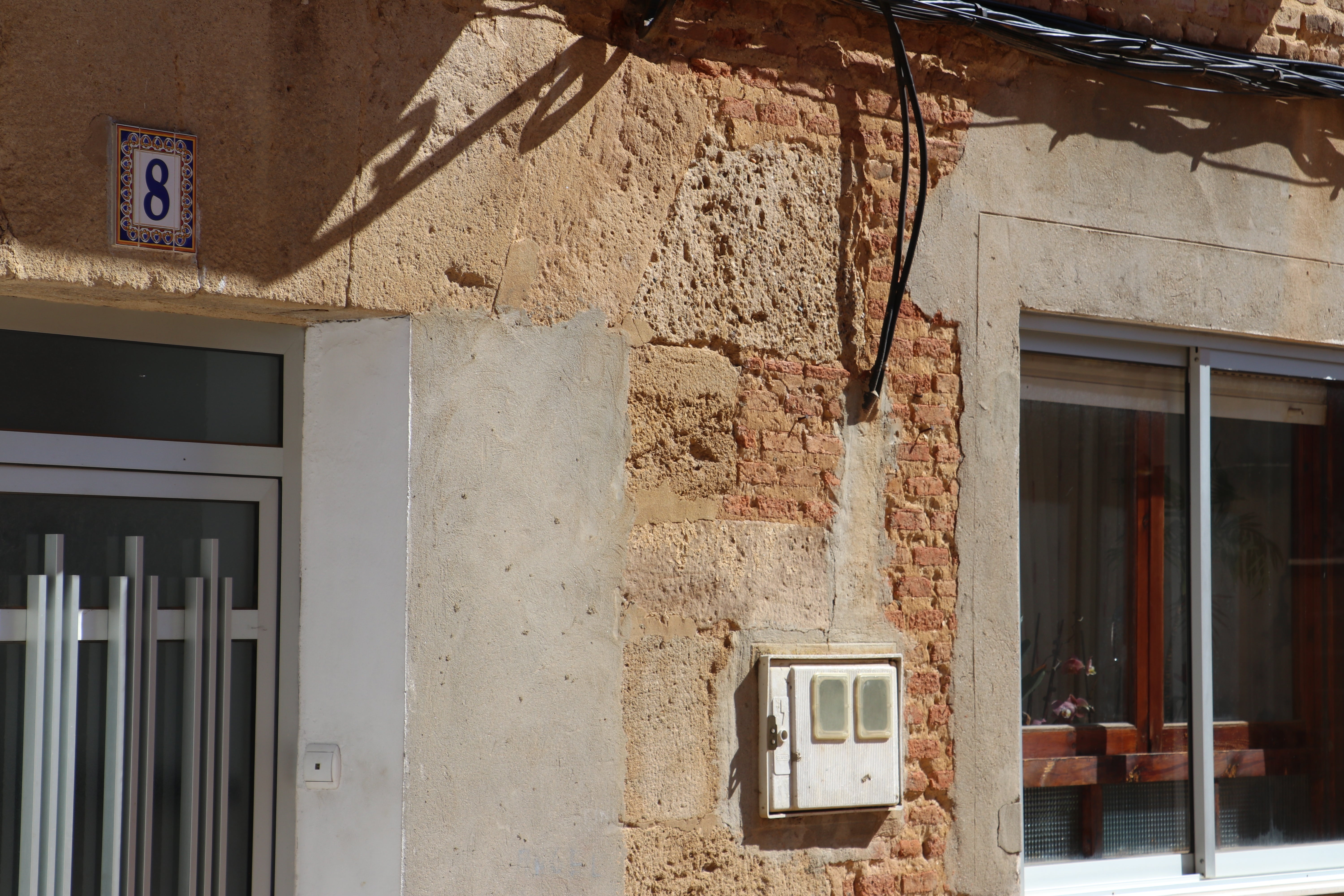 Derrumbe de una casa en Valderas