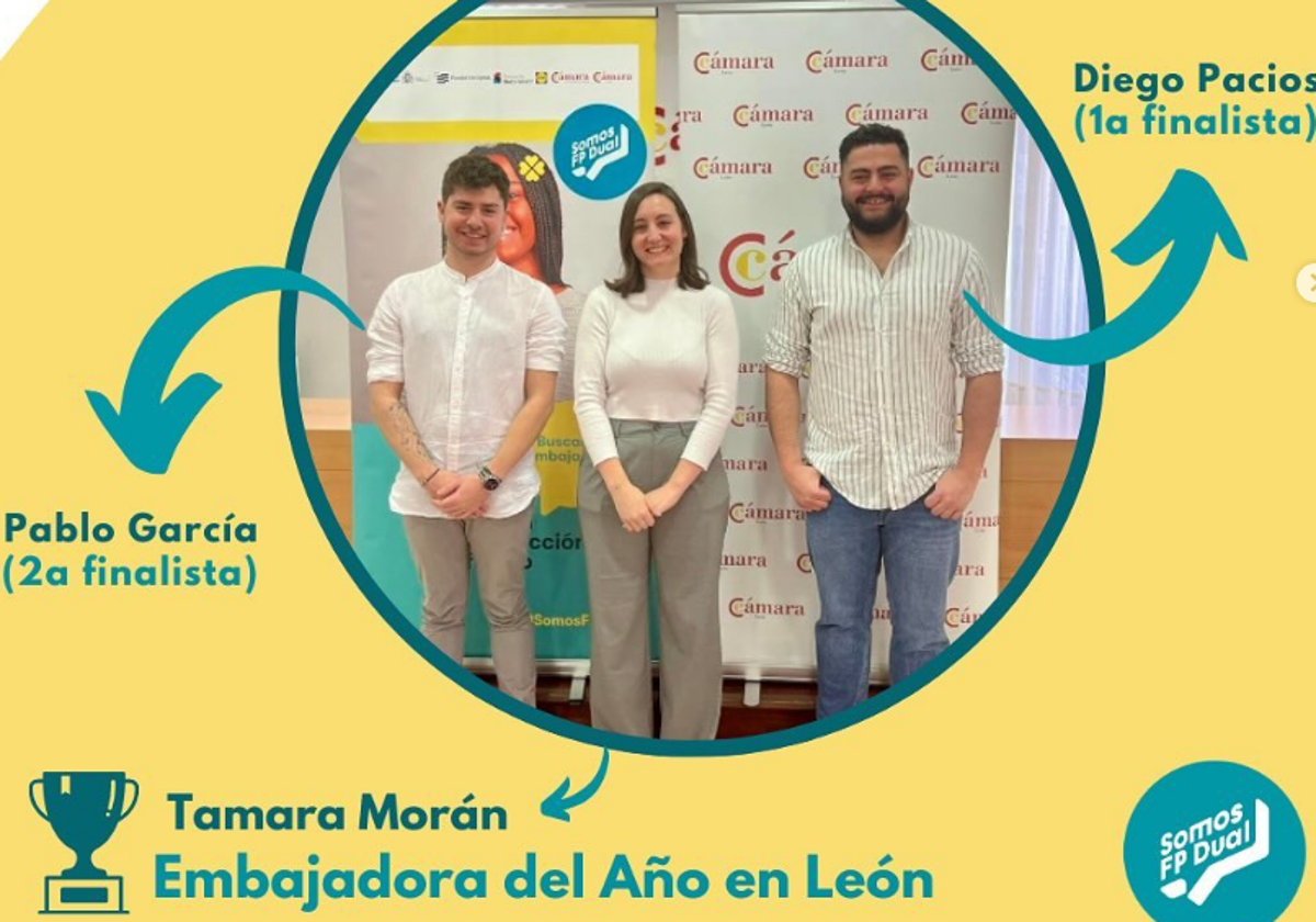 La red de jóvenes Somos FP Dual León elige a su Embajador del Año 2023