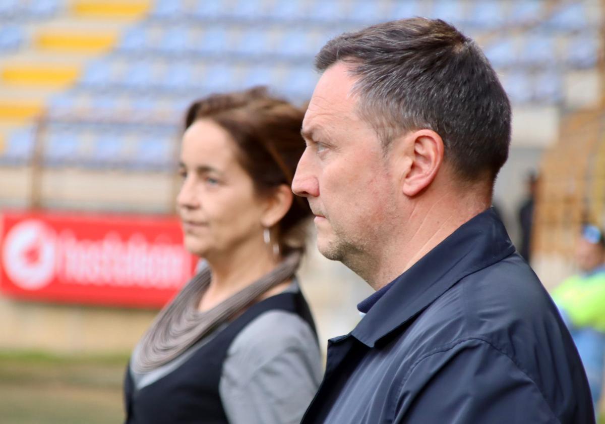 Raúl Llona, en el partido ante el Celta Fortuna de este domingo.