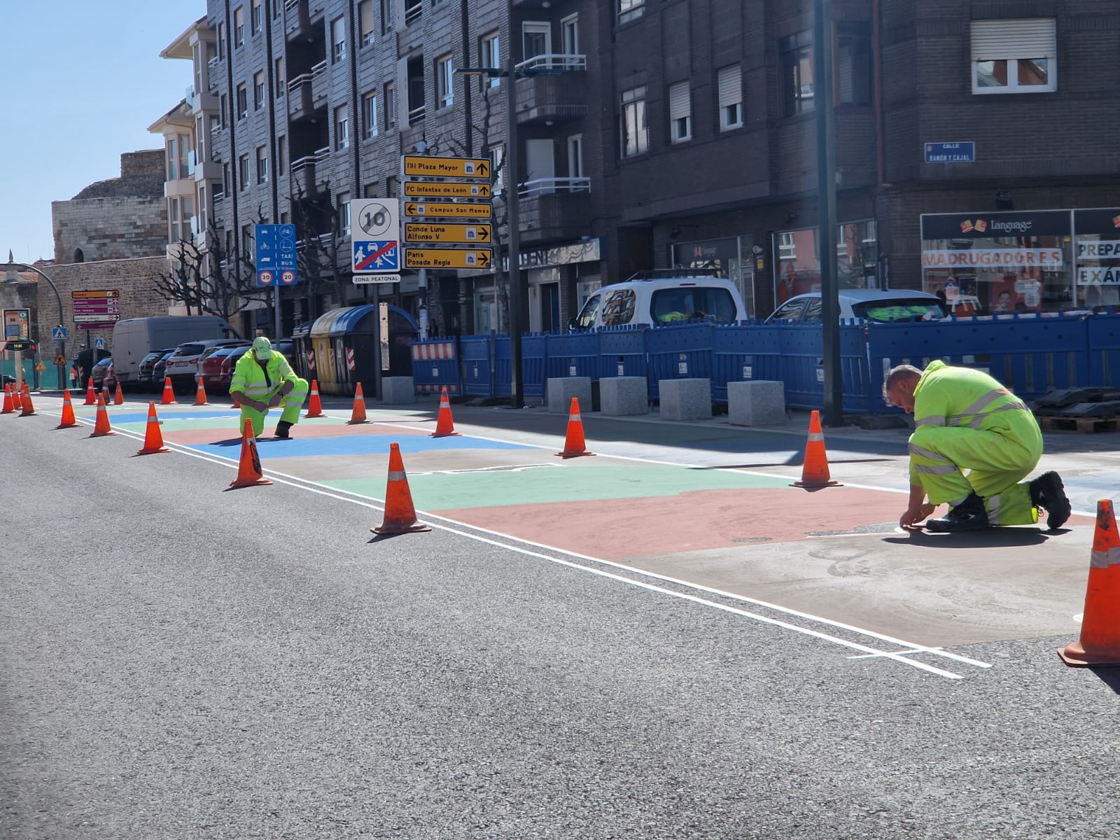 Paso de cebra en Maristas san José