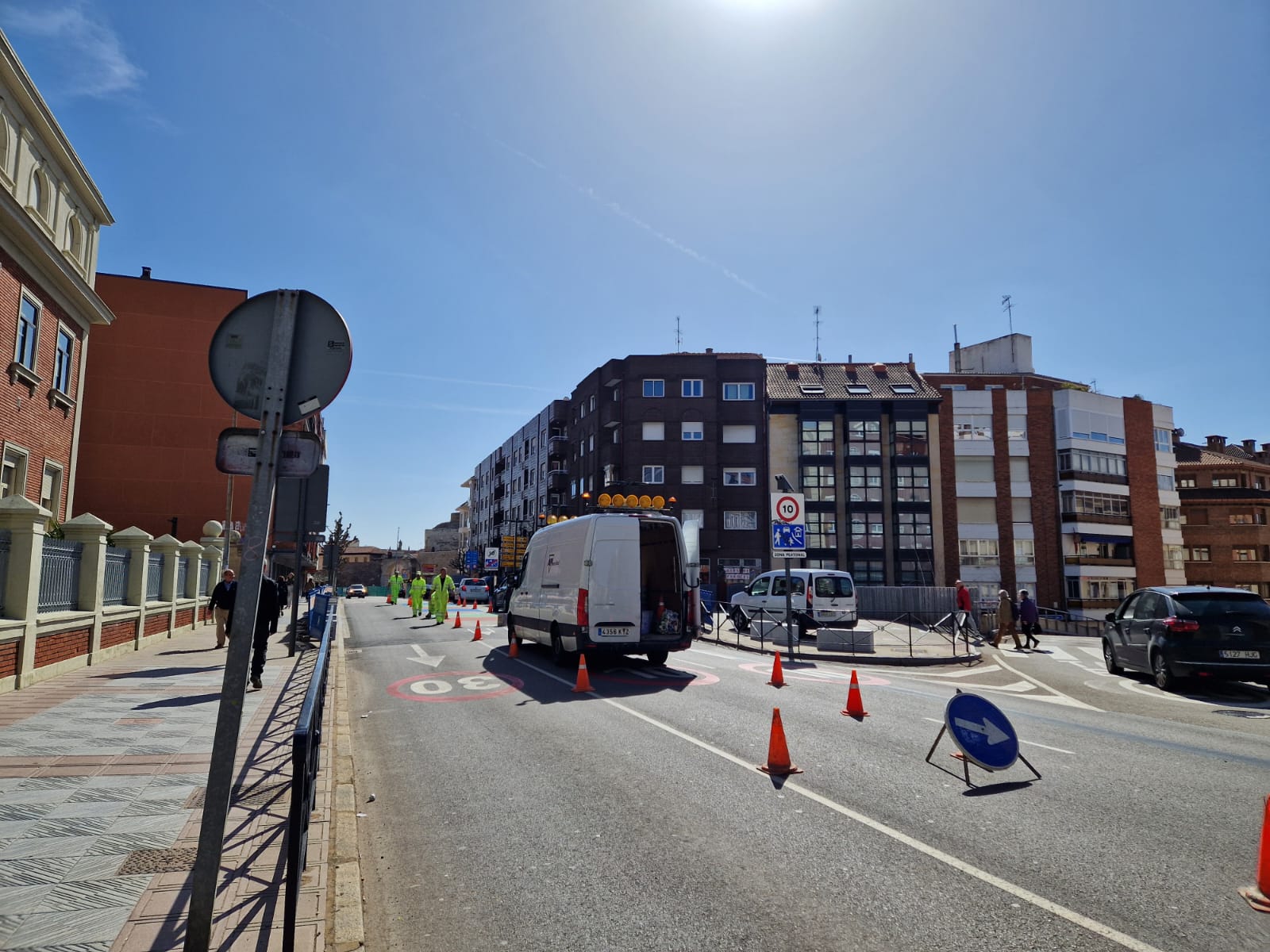 Paso de cebra en Maristas san José