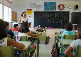 Aula de un centro escolar de Primaria