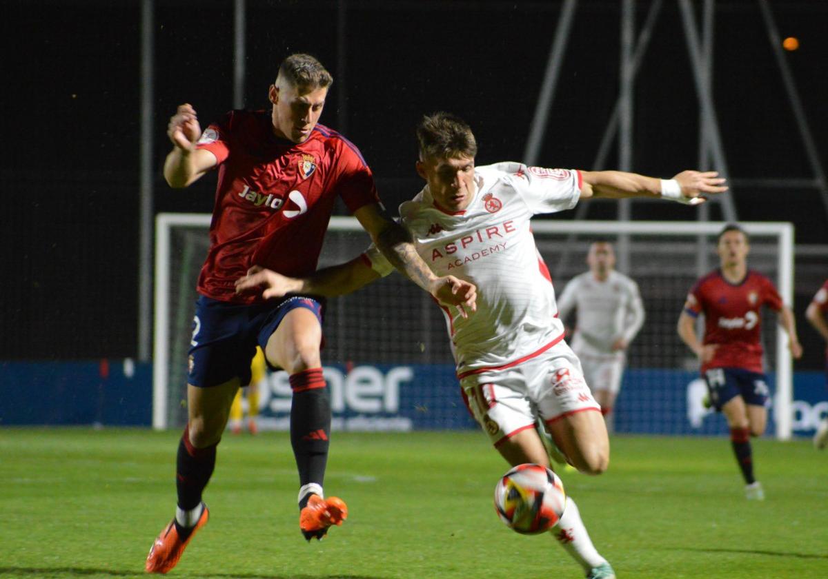 Una imagen del Osasuna B - Cultural y Deportiva Leonesa.