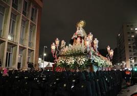 Procesión Dolor de Nuestra Madre de la Semana Santa de León 2024.