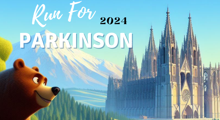 Imagen del cartel 'Run for Parkinson 2024'.