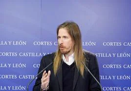 Rueda de prensa de Pablo Fernández, coordinador autonómico de Podemos CyL.