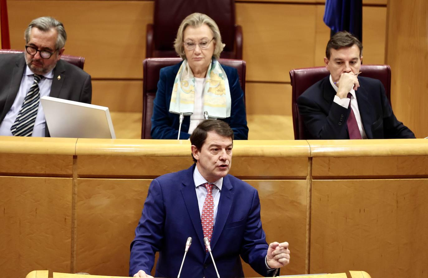 El presidente de la Junta de Castilla y León interviene en la Comisión General de las Comunidades Autónomas del Senado