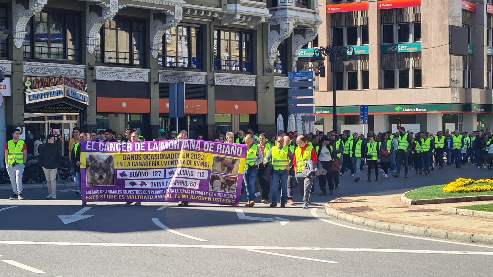 Tractorada por las calles de León