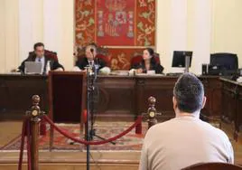Un instante del juicio celebrado en la Audiencia de León.