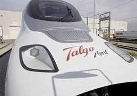 Imagend de archivo de un tren de Talgo.