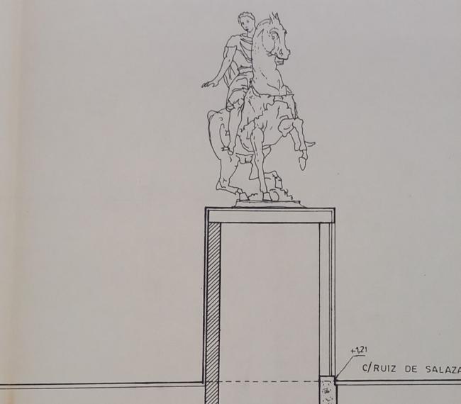 Figura del Caballo y el romano de Pallarés.