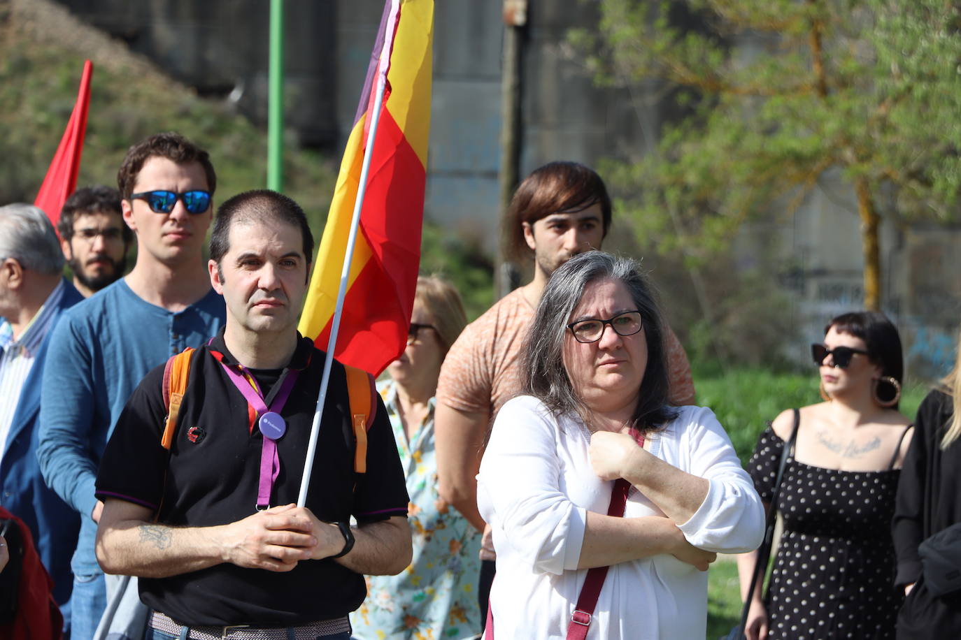 Imágenes del acto realizado en homenaje al el 93 aniversario de la segunda República.