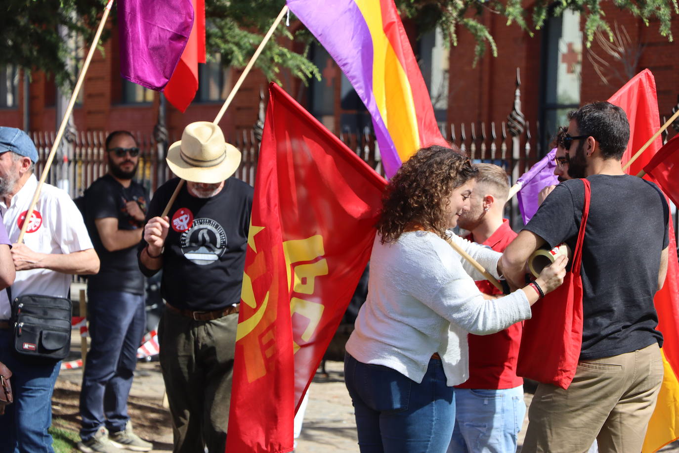 magen de la manifestación a favor de la república en León.