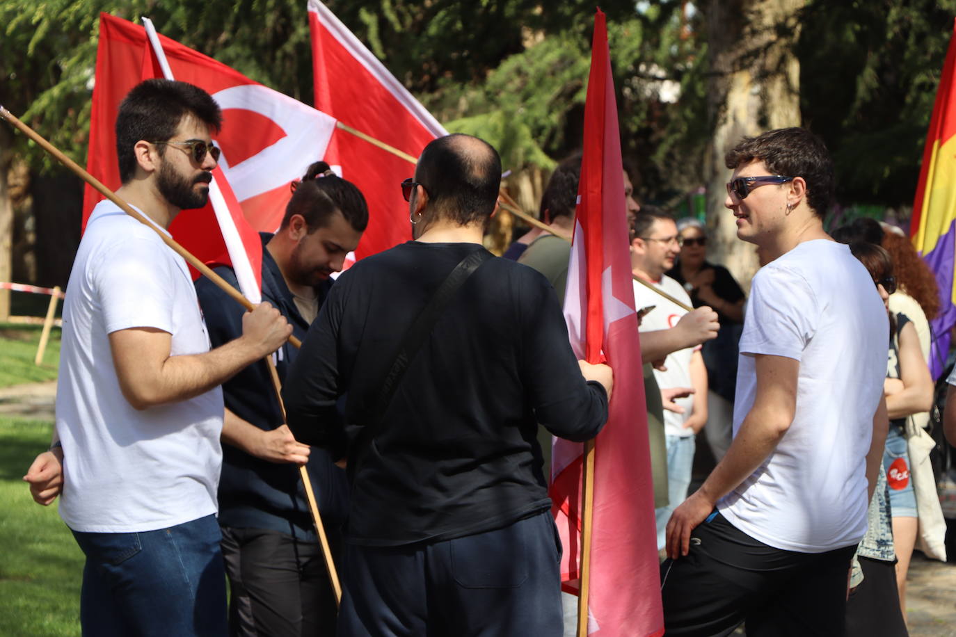 magen de la manifestación a favor de la república en León.