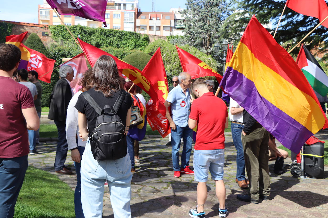 magen de la manifestación a favor de la república en León.