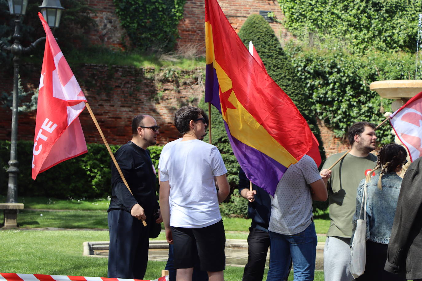 magen de la manifestación a favor de la república en León.