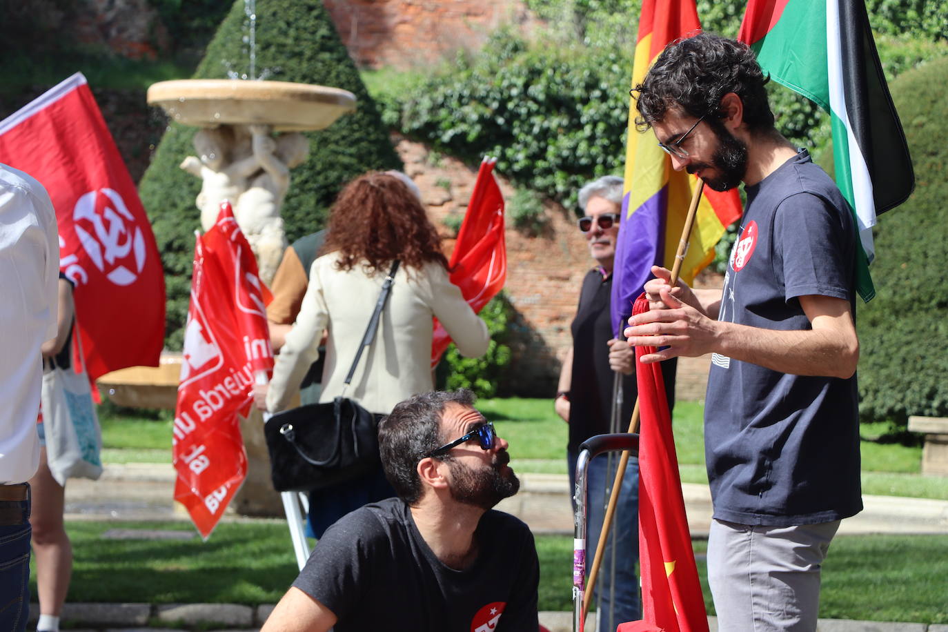 magen de la manifestación a favor de la república en León.