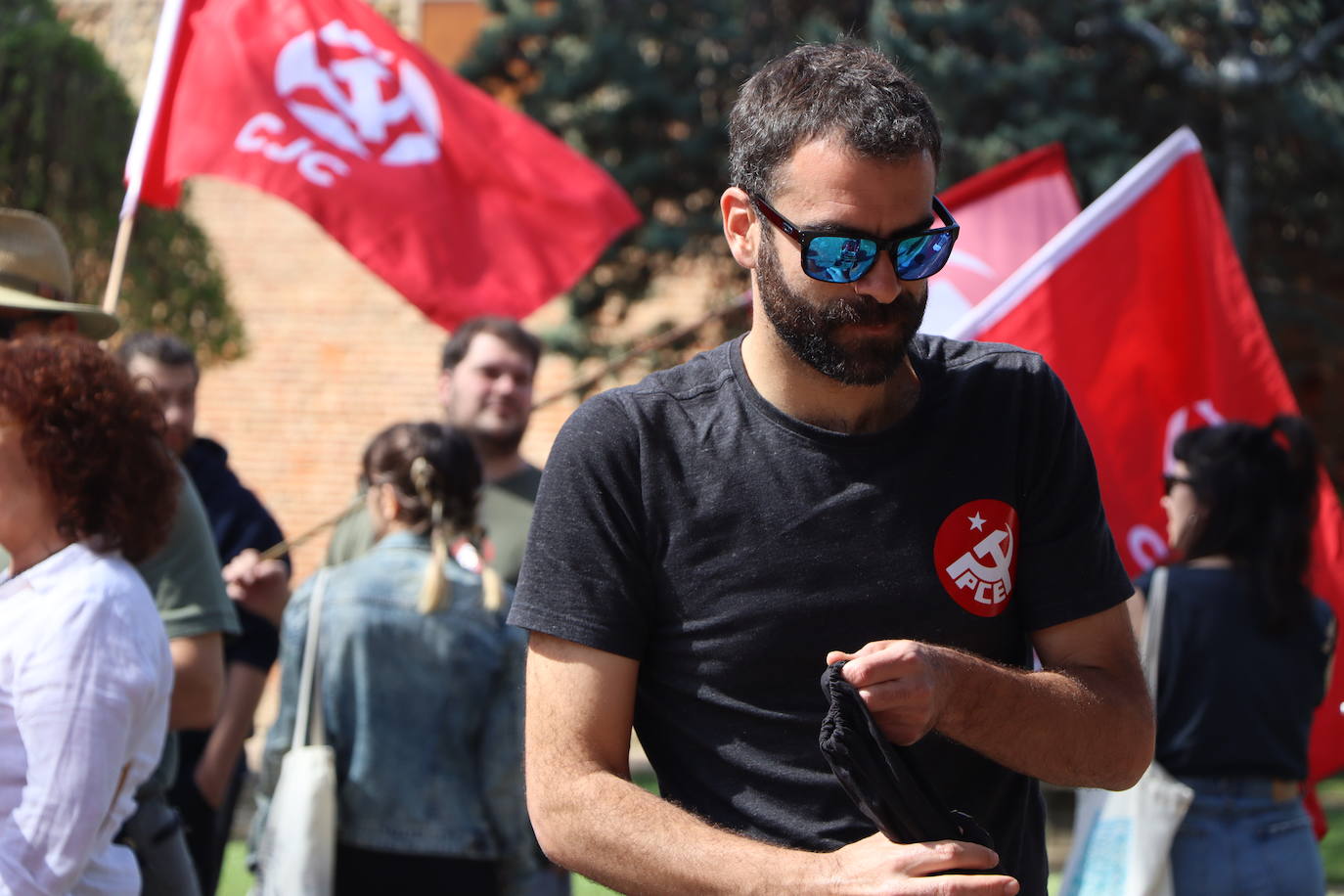 magen de la manifestación a favor de la república en León.